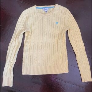 NWOT Fitted Yellow Lilly Pulitzer Formal XS Sweater